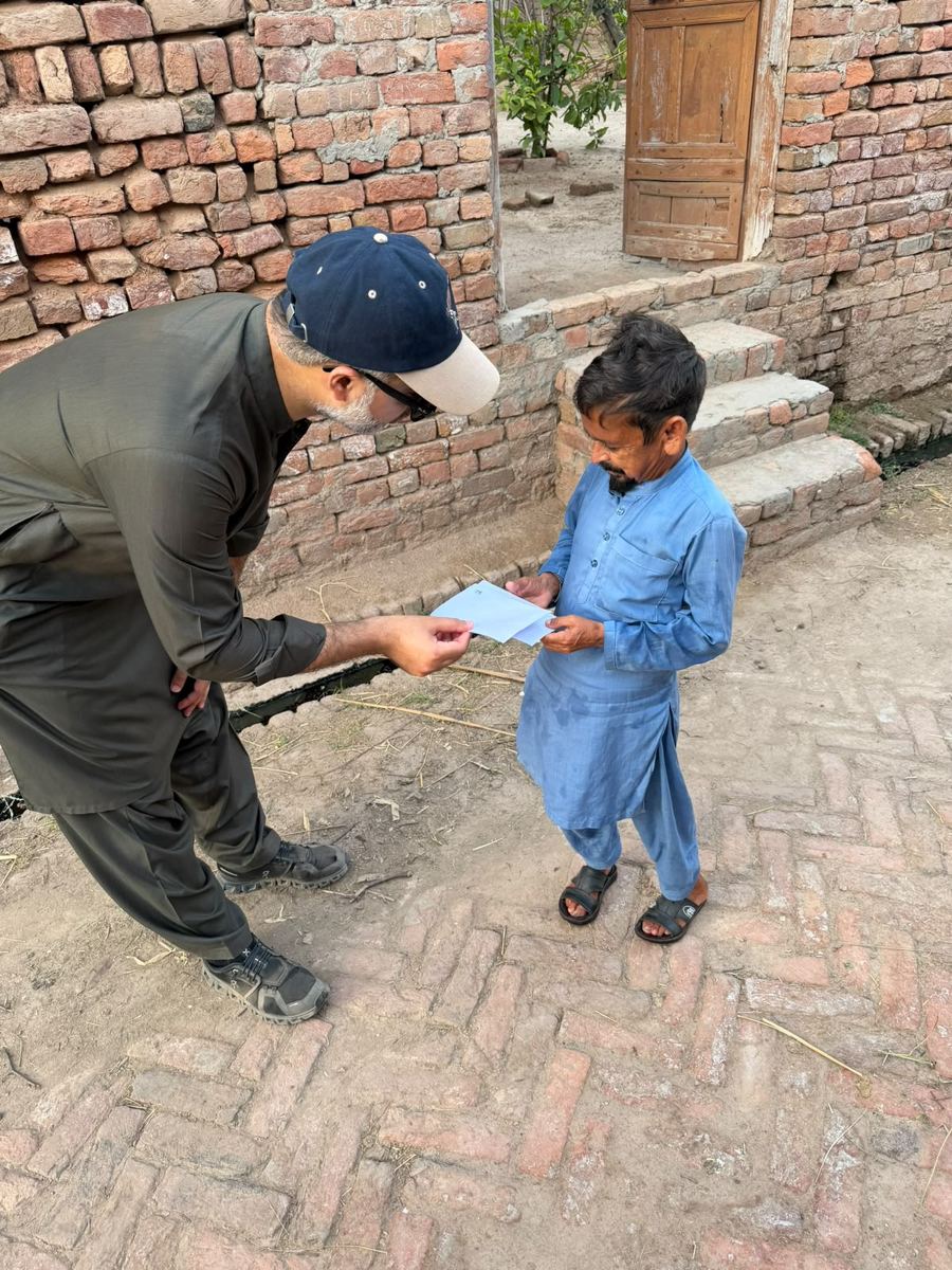 A child receiving support from the field team